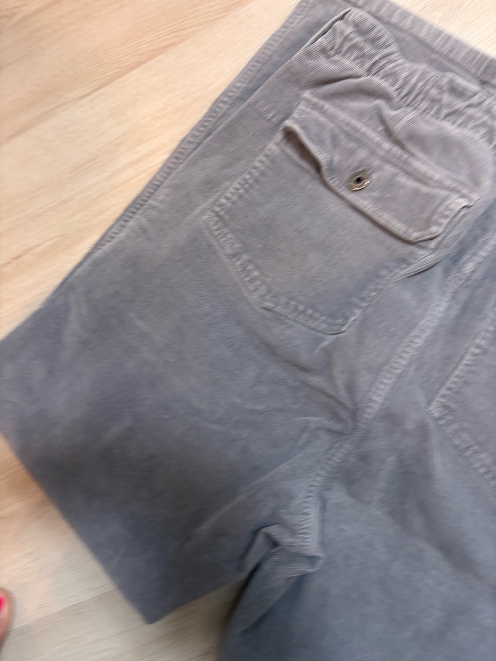 Flint and Tinder Gray Corduroy Fatigue Wide-Leg Pants - Picture 3 of 5